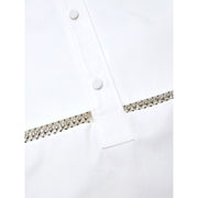 Gucci White Cotton Blouse