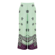 Gucci Green Silk Casual Pants