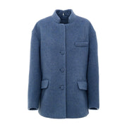 Gucci Light Blue Wool Coat