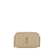 Saint Laurent Beige Calf Leather Bos Taurus Shoulder Bag