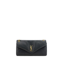 Saint Laurent Black Lamb Ovis Aries Aries Shoulder Bag