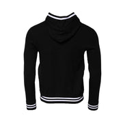 Dolce & Gabbana Black Hooded Logo Print Sweatshirt Sweater