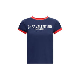 Valentino Blue Cotton T-Shirt