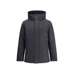 Woolrich Black Fleece Wool Parka
