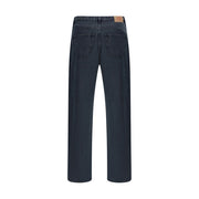 Prada Black Cotton Straight-Leg Jeans