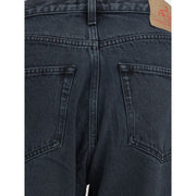 Prada Black Cotton Straight-Leg Jeans