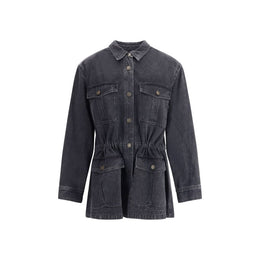 Marant Etoile Gray Cotton Denim Jacket