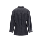Marant Etoile Gray Cotton Denim Jacket