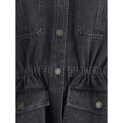Marant Etoile Gray Cotton Denim Jacket