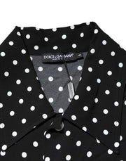 Dolce & Gabbana Black Polka Dot Short Sleeves Collared Polo T-shirt