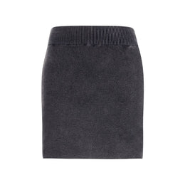 Alexander Wang Gray Cotton Mini Skirt