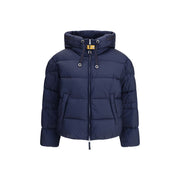 Parajumpers Blue Nylon Full-Length Jacket