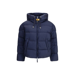 Parajumpers Blue Nylon Full-Length Jacket
