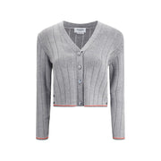 Thom Browne Gray Fleece Wool Cardigan