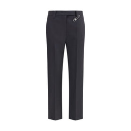 Prada Gray Fleece Wool Dress Pants