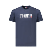 Tommy Hilfiger Blue Cotton Men T-Shirt