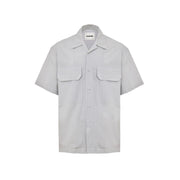 Jil Sander Blue Cotton Shortsleeve Shirt