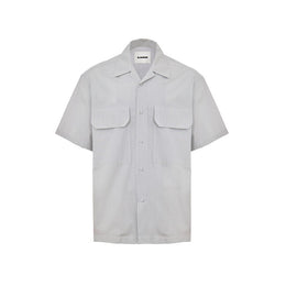 Jil Sander Blue Cotton Shortsleeve Shirt