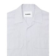 Jil Sander Blue Cotton Shortsleeve Shirt