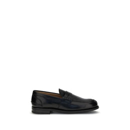 Church's Black Calf Leather Bos Taurus Slip-On Loafers