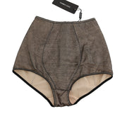Dolce & Gabbana Bottoms Underwear Beige With Black Net