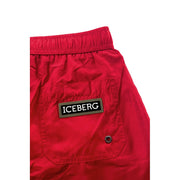 Iceberg Red Polyester Swimwear