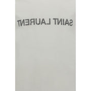 Saint Laurent White Cotton T-Shirt