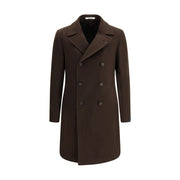 Tagliatore Brown Wool Coat