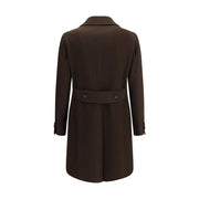 Tagliatore Brown Wool Coat