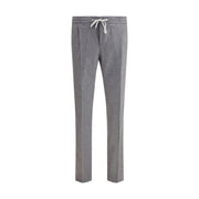 PT Torino Gray Fleece Wool Casual Pants