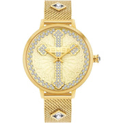Police Gold Stainless Steel Dress Watch
