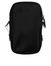 Dolce & Gabbana Multicolor Leopard Jacquard Logo Plaque Neck Strap Bag