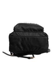 Dolce & Gabbana Black Nylon #DGFAMILY VULCANO Embellished Backpack Bag