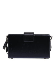 Dolce & Gabbana Blue DG BOX Lambskin Leather Crossbody Strap Bag