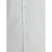 Finamore White Cotton Dress Shirt