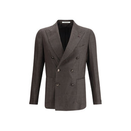 Tagliatore Brown Fleece Wool Clothing