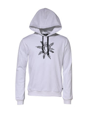 Dolce & Gabbana White Sacred Heart Hooded Sweatshirt Sweater