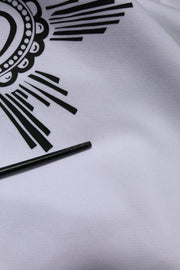 Dolce & Gabbana White Sacred Heart Hooded Sweatshirt Sweater