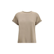 Brunello Cucinelli Beige Nylon T-Shirt