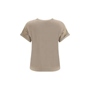 Brunello Cucinelli Beige Nylon T-Shirt