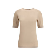 Fabiana Filippi Beige Cashmere T-Shirt