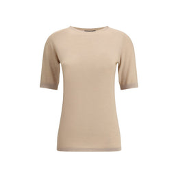 Fabiana Filippi Beige Cashmere T-Shirt