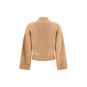 Fabiana Filippi Beige Fleece Wool Sweatshirt