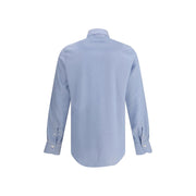 Finamore Light Blue Cotton Dress Shirt