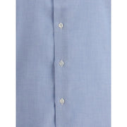 Finamore Light Blue Cotton Dress Shirt