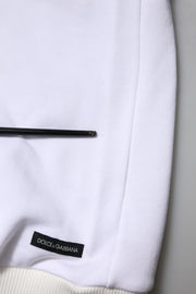 Dolce & Gabbana White Sacred Heart Hooded Sweatshirt Sweater