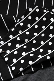 Dolce & Gabbana Black Stripes Hooded Men Sweatshirt Sweater