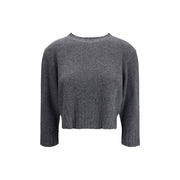 Loulou De Saison Gray Cashmere Sweatshirt