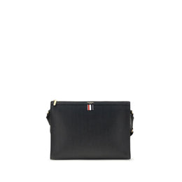 Thom Browne Black Calf Leather Bos Taurus Clutch Bag