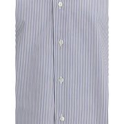Finamore Blue Cotton Pattern Shirt